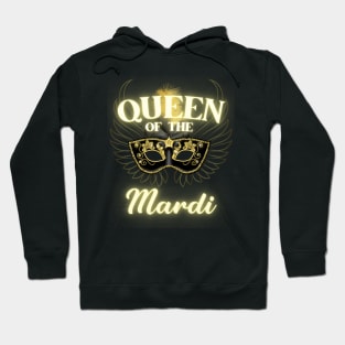 Queen of The Mardi Masquerade Bead Parade Women Men Kids Hoodie